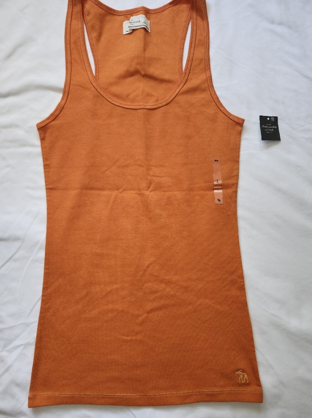 Abercrombie & Fitch Orange Racerback Tank Top